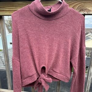 Forever 21 Mauve Turtleneck Sweater